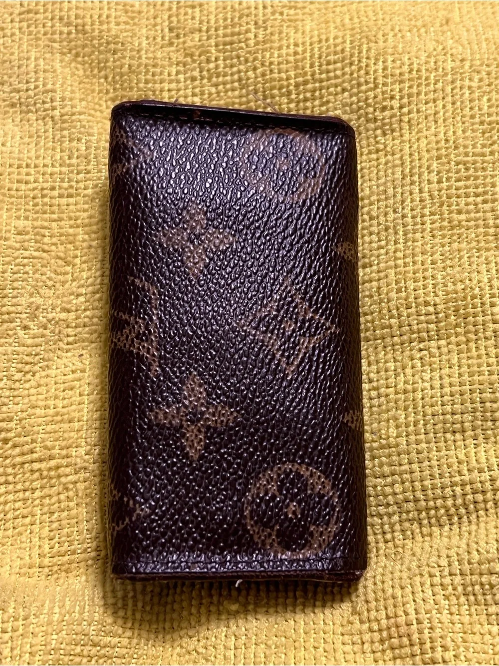 (Authentic Used) Louis Vuitton Monogram Canvas Key & Card Holder in Brown